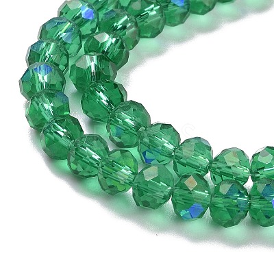 Electroplate Glass Beads Strands X1-EGLA-A034-T8mm-L12-1