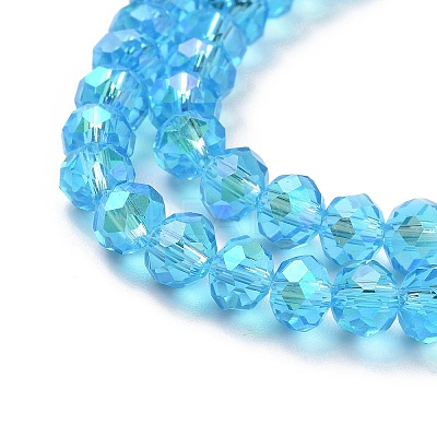 Electroplate Glass Beads Strands EGLA-A034-T3mm-L03-1