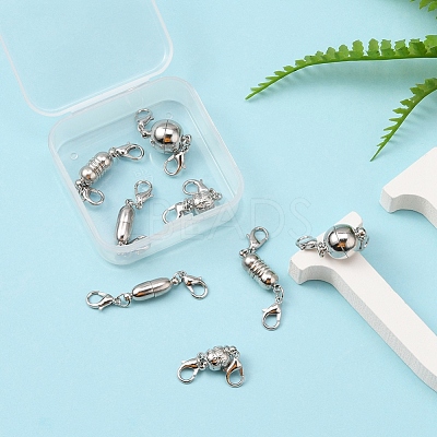 8Set 4 Style Brass Magnetic Clasps Converter KK-YW0001-37-1