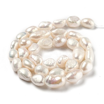 Natural Cultured Freshwater Pearl Beads Strands PEAR-L033-33D-1