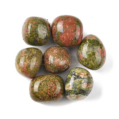 Natural Unakite Beads G-G348-01B-47-1
