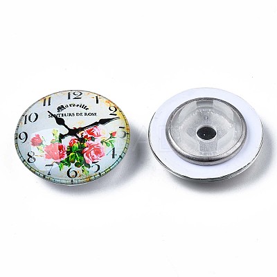 Glass Paper Snap Buttons BUTT-N019-007-A02-1