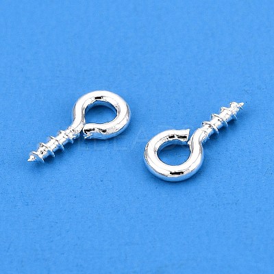 Brass Screw Eye Pin Peg Bails KK-A171-23S-1
