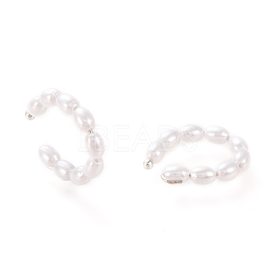 Brass Cuff Earrings EJEW-I249-21P-1