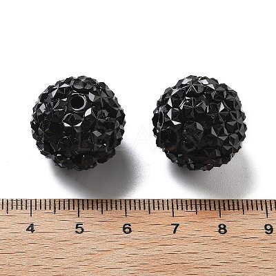 Acrylic Rhinestone Ball Beads OACR-A035-01O-1