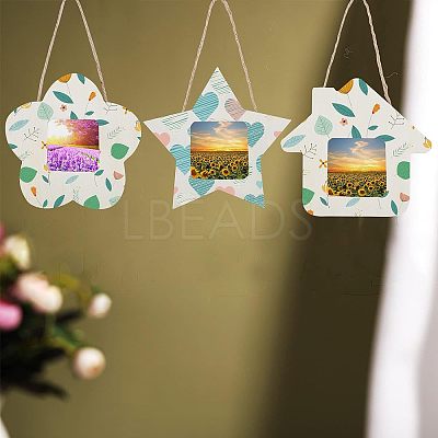 Natural Poplar Wood Hanging Photo Frame ODIS-FG0001-12-1
