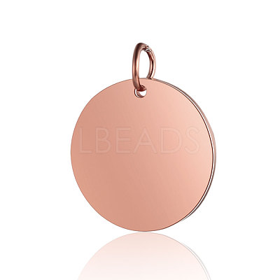 Ion Plating(IP) 304 Stainless Steel Pendants STAS-I311-32H-RG-1