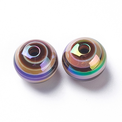 Stripe Resin Beads LS-RESI-B014-01B-07-1