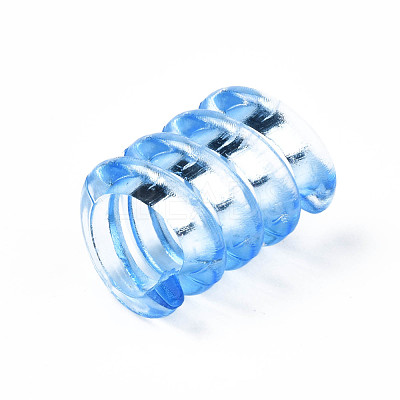 Transparent Acrylic European Beads TACR-S149-22-1