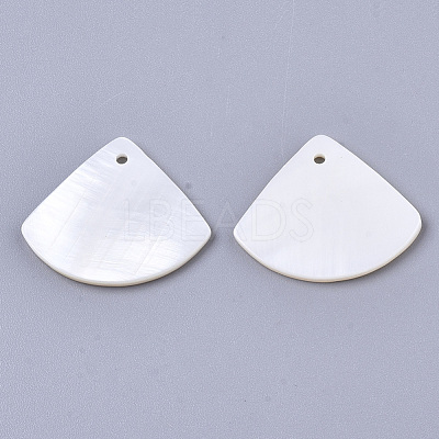 Natural Freshwater Shell Pendants SHEL-R047-19-1