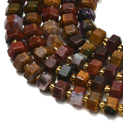 Natural Ocean Jasper Beads Strands GG-CBAACA3-A01-01-1