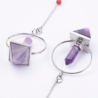 Chakra Natural & Synthetic Mixed Stone Pyramid Dowsing Pendulums G-F515-01-1