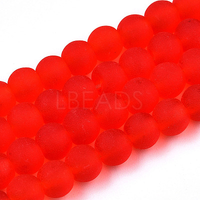 Transparent Glass Beads Strands GLAA-T032-T6mm-MD09-1