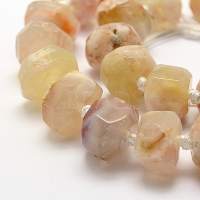 Natural Cherry Blossom Agate Beads Strands G-K195-04A-1
