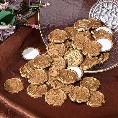 60Pcs Adhesive Wax Seal Stickers DIY-CP0006-30-07-1