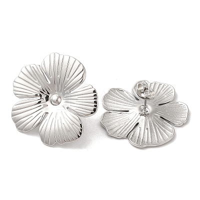 Non-Tarnish 304 Stainless Steel Stud Earrings EJEW-Z022-29P-1