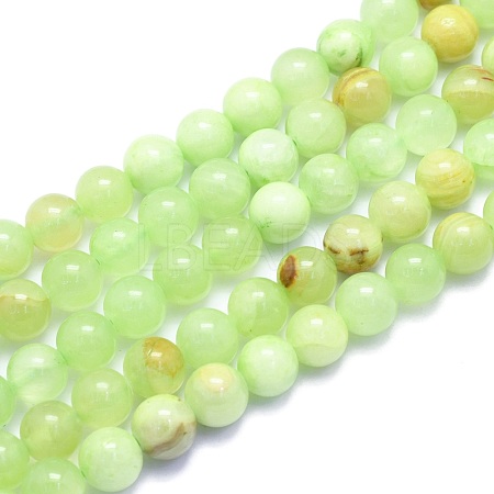 Natural White Jade Beads Strands G-K310-C14-10mm-1