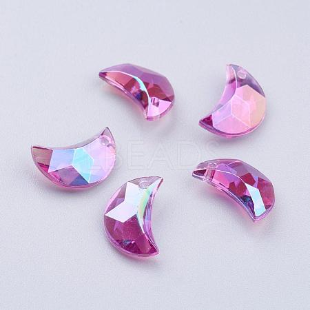 Transparent Acrylic Charms MACR-G046-11mm-A5X-1