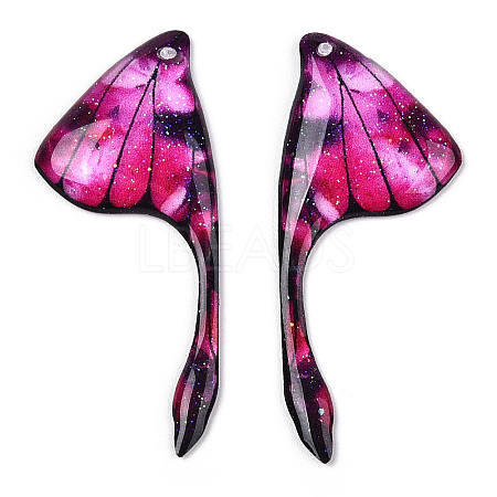 Epoxy Resin Wing Pendants RESI-TAC0021-96A-1