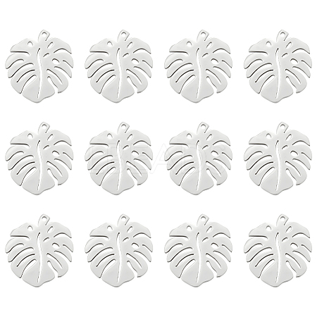 Unicraftale 12Pcs 201 Stainless Steel Pendants STAS-UN0054-39-1