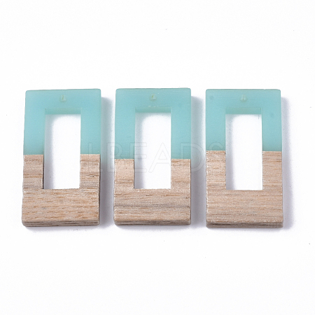 Resin & Walnut Wood Pendants RESI-S358-26A-1
