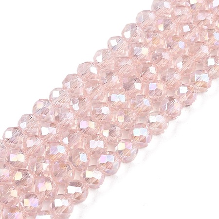 Electroplate Glass Beads Strands EGLA-A044-T4mm-B22-1