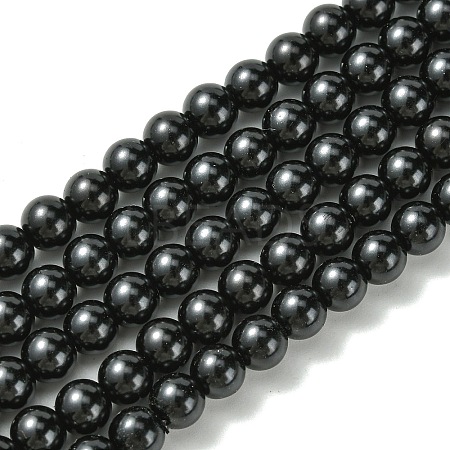 Eco-Friendly Dyed Glass Pearl Round Beads Strands LS-HY-A002-6mm-RB080-1