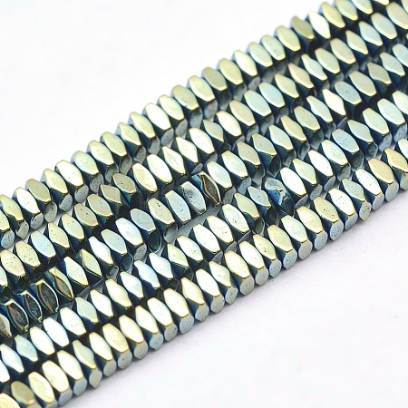 Electroplate Non-magnetic Synthetic Hematite Beads Strands G-L489-D06-1
