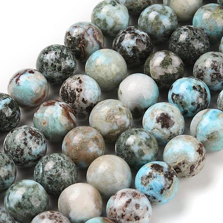 Natural Larimar Beads Strands G-P524-A02-05-1