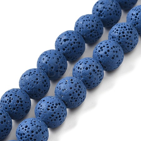 Natural Lava Rock Bead Strands G-L435-03-8mm-21-1