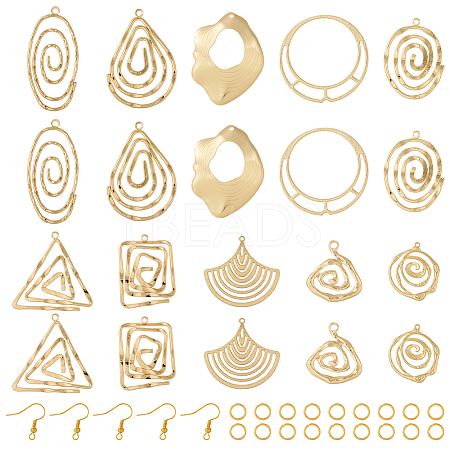  DIY Geometry Earring Making Kit DIY-TA0005-30-1