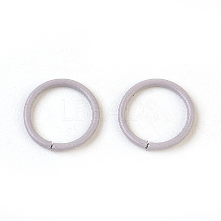 Spray Painted Iron Open Jump Rings LS-IFIN-F149-B09-1