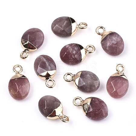 Natural Strawberry Quartz Charms X-G-N326-58F-1