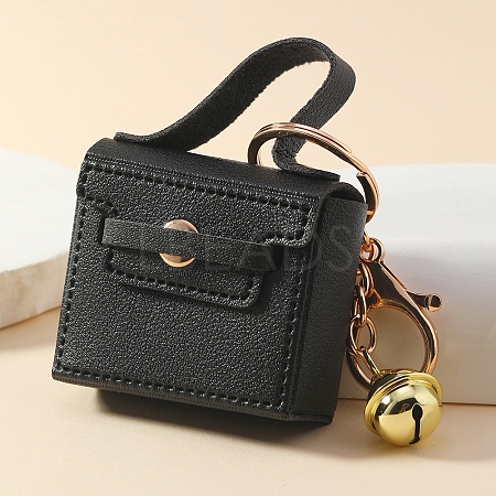 Imitation Leather Mini Tote Bag Keychain PW-WG33584-03-1