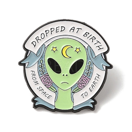 Saucer Man Enamel Pins JEWB-P039-08EB-01-1