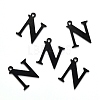 304 Stainless Steel Alphabet Charms STAS-H122-N-EB-2