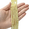 Eco-Friendly Dyed Glass Pearl Round Beads Strands HY-A008-6mm-RB012-4