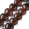 Natural Mahogany Obsidian Beads Strands G-B022-25C-2