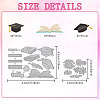 Graduation Theme Carbon Steel Cutting Dies Stencils DIY-WH0309-1761-2