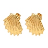304 Stainless Steel Stud Earrings SA-CBA46AF-06G-01-4