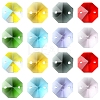 48Pcs 8 Colors Electroplate Glass Links Connectors EGLA-FS0001-48-1