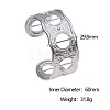 Hammered 304 Stainless Steel Cuff Bangles FS-WG77AA0-02-2