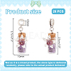 20Pcs Mixed Gemstone European Dangle Charms FIND-PH0020-43-2