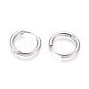 304 Stainless Steel Huggie Hoop Earrings EJEW-F111B-17mm-P-2