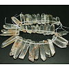 Chip Natural Quartz Crystal Graduated Beads Strands G-P064-01-1