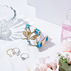 Square Bowknot Alloy Enamel with Crystal Rhinestone Jewelry Magnetic Storage Boxes CON-SP0001-32B-4