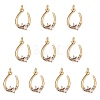 Rack Plating Brass Micro Pave Clear Cubic Zirconia Pendants ZIRC-SZ0004-04-1
