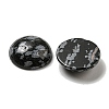 Natural Snowflake Obsidian Cabochons G-C115-02A-14-2