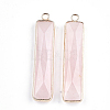 Natural Rose Quartz Pendants G-S344-23F-2