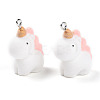 Flocky Anima Resin Pendants with Platinum Iron Loop FIND-S001-13A-4